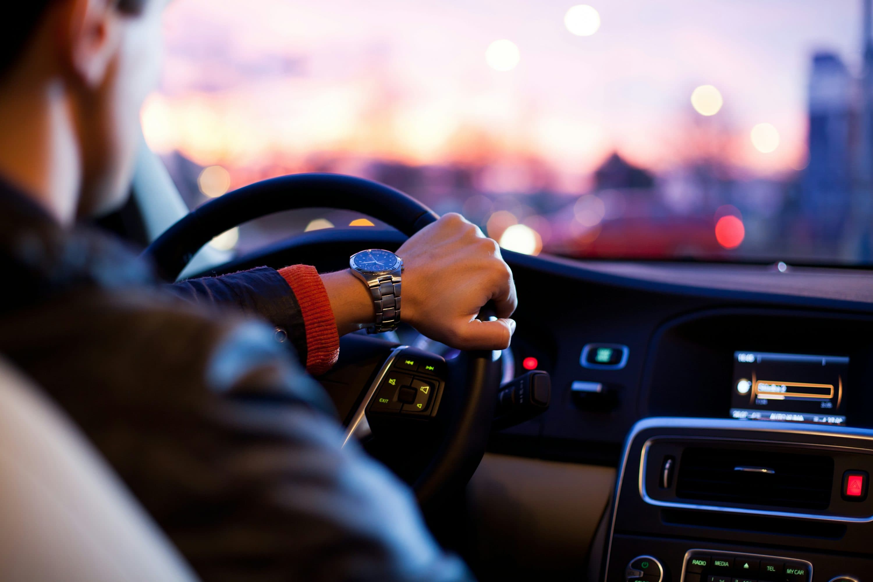 Private driver ready for an airport transfer